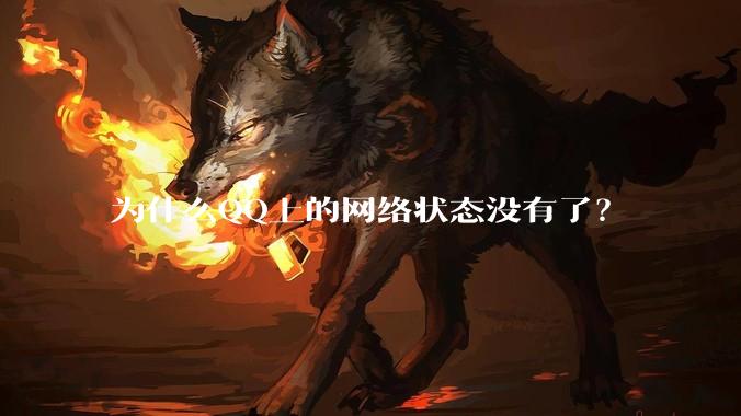 为什么QQ上的网络状态没有了？