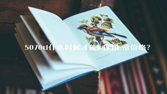 5070ti什么时候才能回归正常价格？